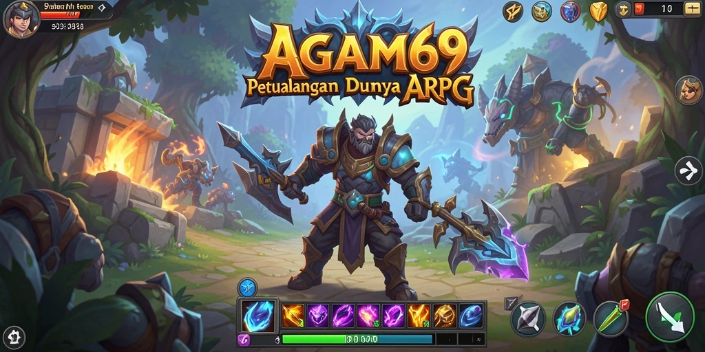 Screenshot gameplay ARPG AGAM69 yang menunjukkan aksi seru dan grafis menawan.