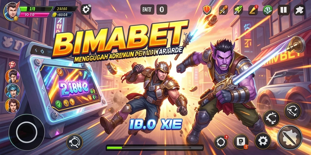 Tangkapan layar gameplay BIMABET menunjukkan aksi seru dan tantangan arcade.