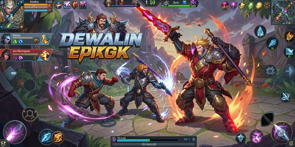 Screenshot menarik dari gameplay DEWALIN yang intens dan seru.