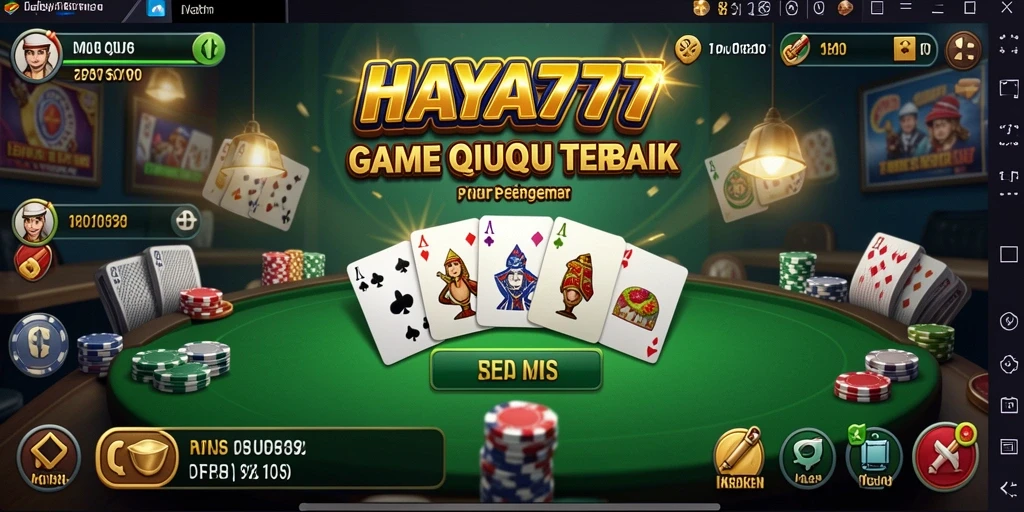 Tampilan menarik dari gameplay QiuQiu di HAYA777.