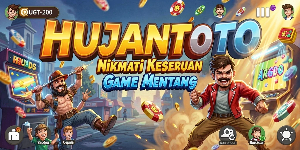 Screenshot permainan HUJANTOTO menampilkan aksi gameplay yang mengasyikkan.