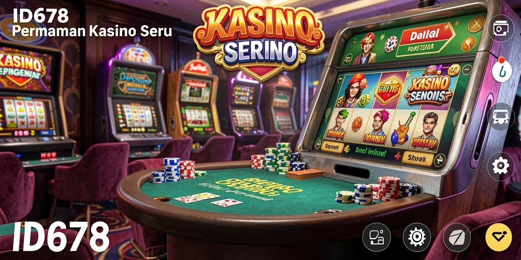 Tangkapan layar gameplay ID678 menunjukkan momen seru dalam permainan Kasino.