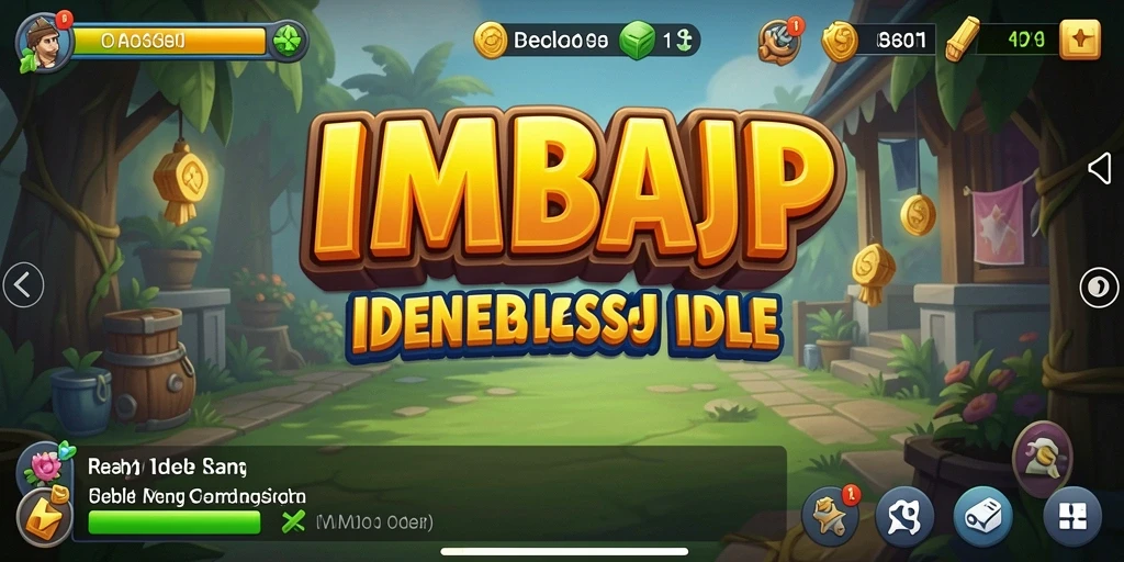 Tampilan gameplay menarik dari IMBAJP saat karakter aktif mengumpulkan sumber daya.