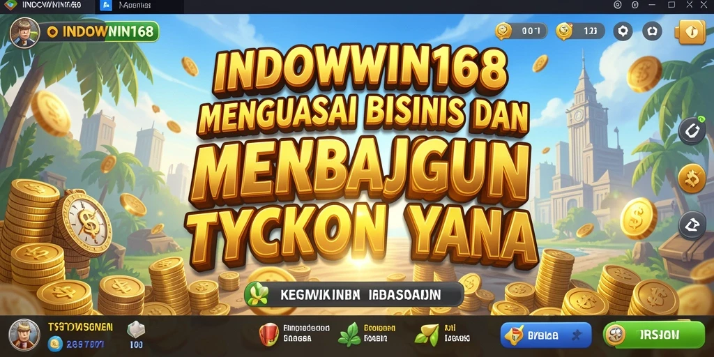 Tampilan gameplay INDOWIN168 yang menarik saat membangun kerajaan bisnis.