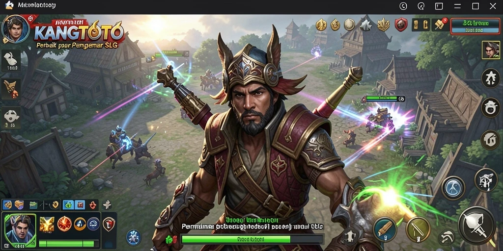 Tangkapan layar gameplay KANGTOTO menunjukkan aksi strategi yang intens.