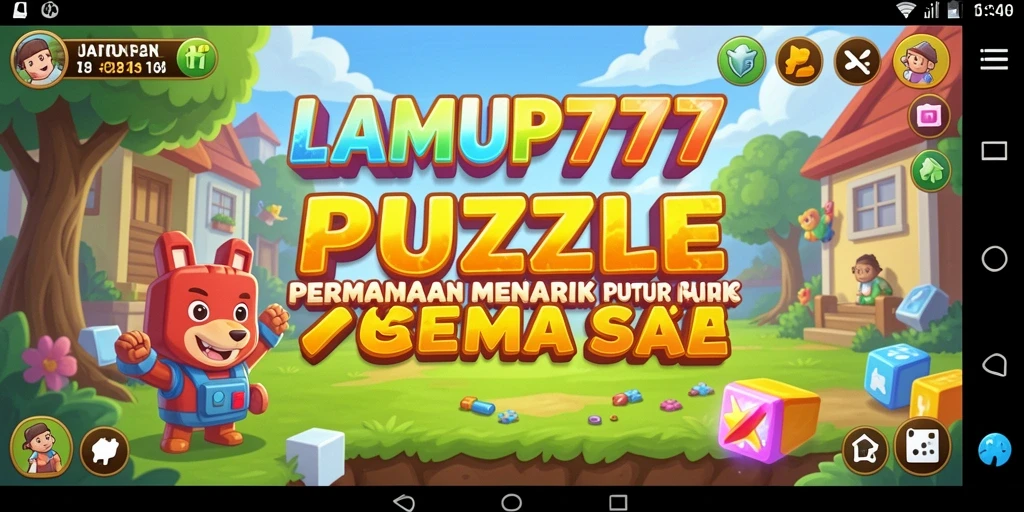 Screenshot gameplay LAMPU777 yang menunjukkan teka-teki yang menarik.