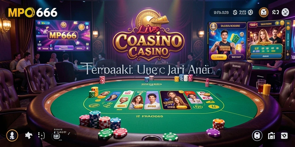 Tampilan gameplay Live Casino yang mendebarkan dan interaktif.