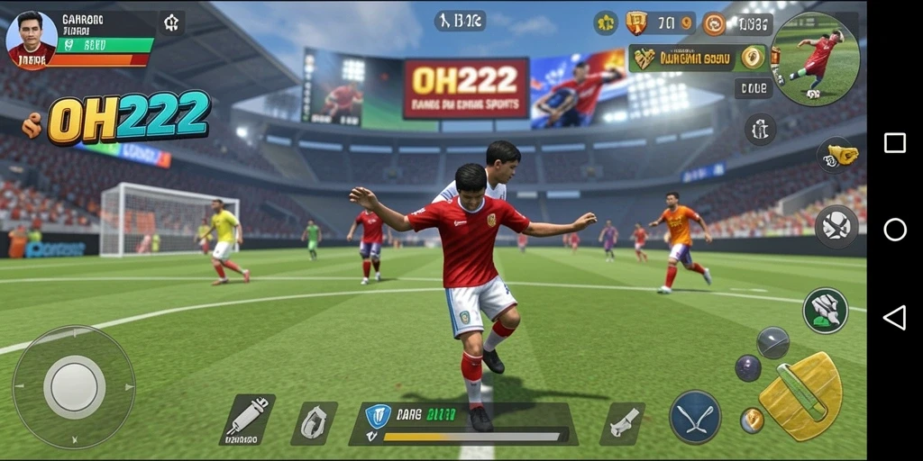 Tampilan dalam permainan <strong>OH222</strong> yang menegangkan saat bertanding.