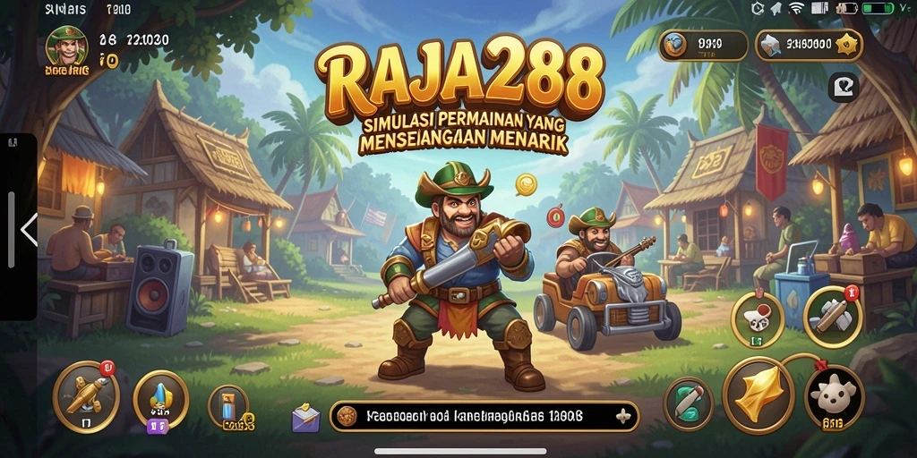Tangkapan layar RAJA288 menampilkan gameplay simulasi yang mendalam.
