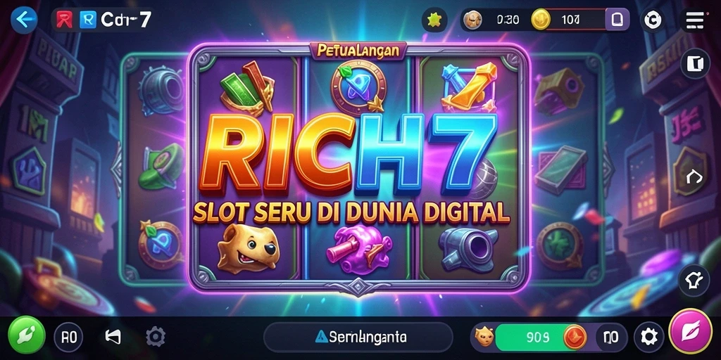 Screenshot RICH7 menampilkan keseruan gameplay Slot yang menarik.