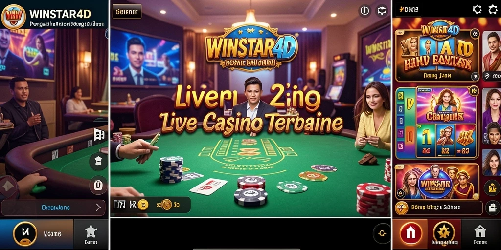 Screenshot dari permainan Live Casino yang mendebarkan di WINSTAR4D.