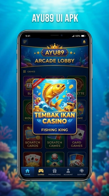 Tampilan antarmuka aplikasi ayu89 yang ramah pengguna.